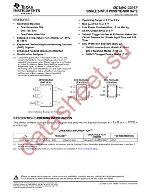 SN74AHC1G02MDCKREP datasheet  